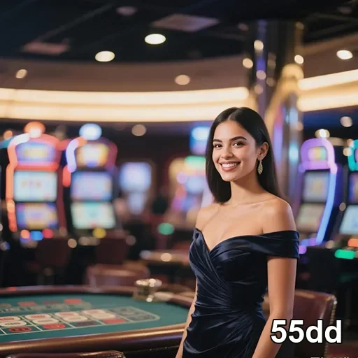Imagem do casino no site 55dd, destaque para jogos e ambiente de apostas confiável e divertido